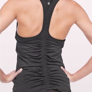 Lululemon Ruche Of Adrenaline Tank - Slate grey - estimated size XS, no size tag